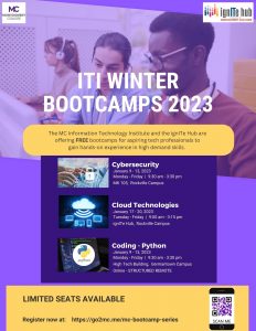 ITI Winter Bootcamp Flyer