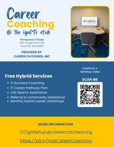 Career coaching at the ignite Hub with hybrid services