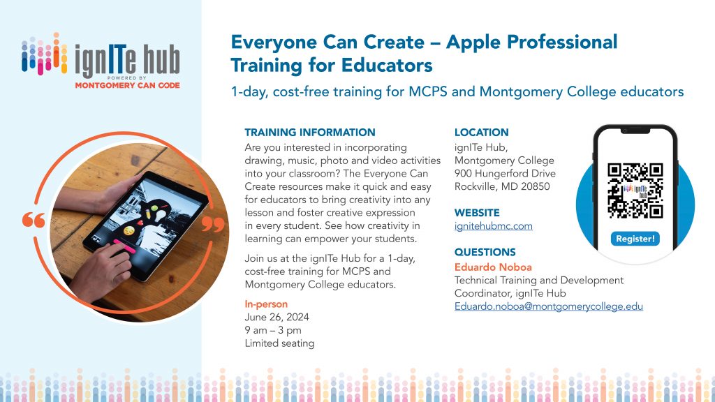 Everyone Can Create Apple Training for Educators Flyer