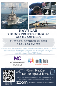 Navy Lab Young Professionals Ask Me Anything Flyer