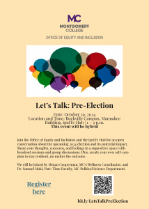 Let's Talk Pre Election Flyer Image