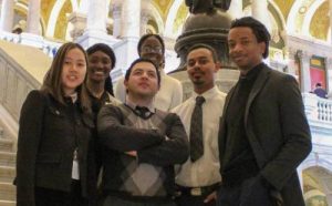 Group photo of 6 Paul Peck Humanities Institute Honors Interns